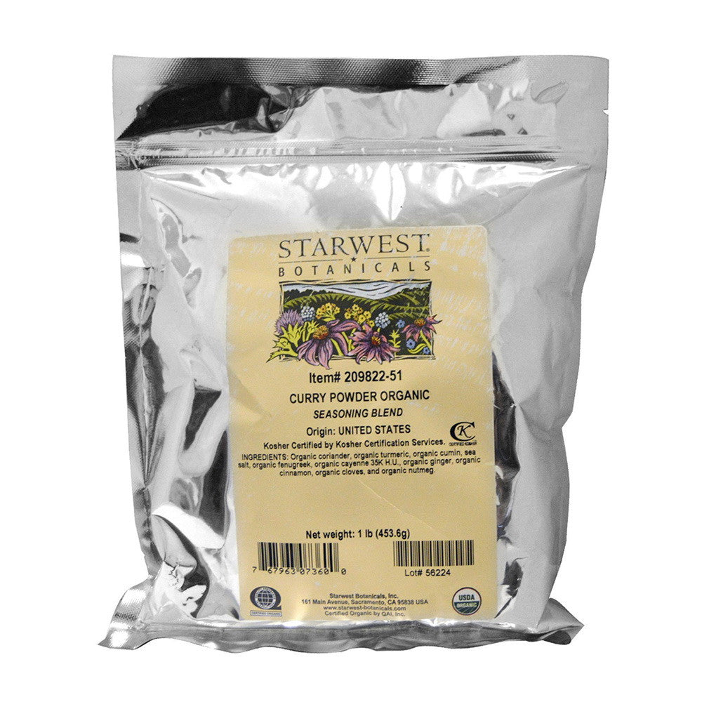 Starwest Botanicals Organic Curry Powder Spice Blend, 16 Oz